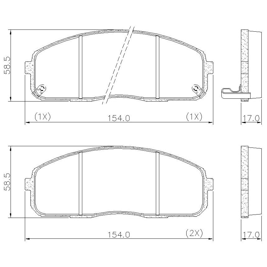 Pastilha de Freio Dianteira para Hyundai HR - Fras-le - PD/354