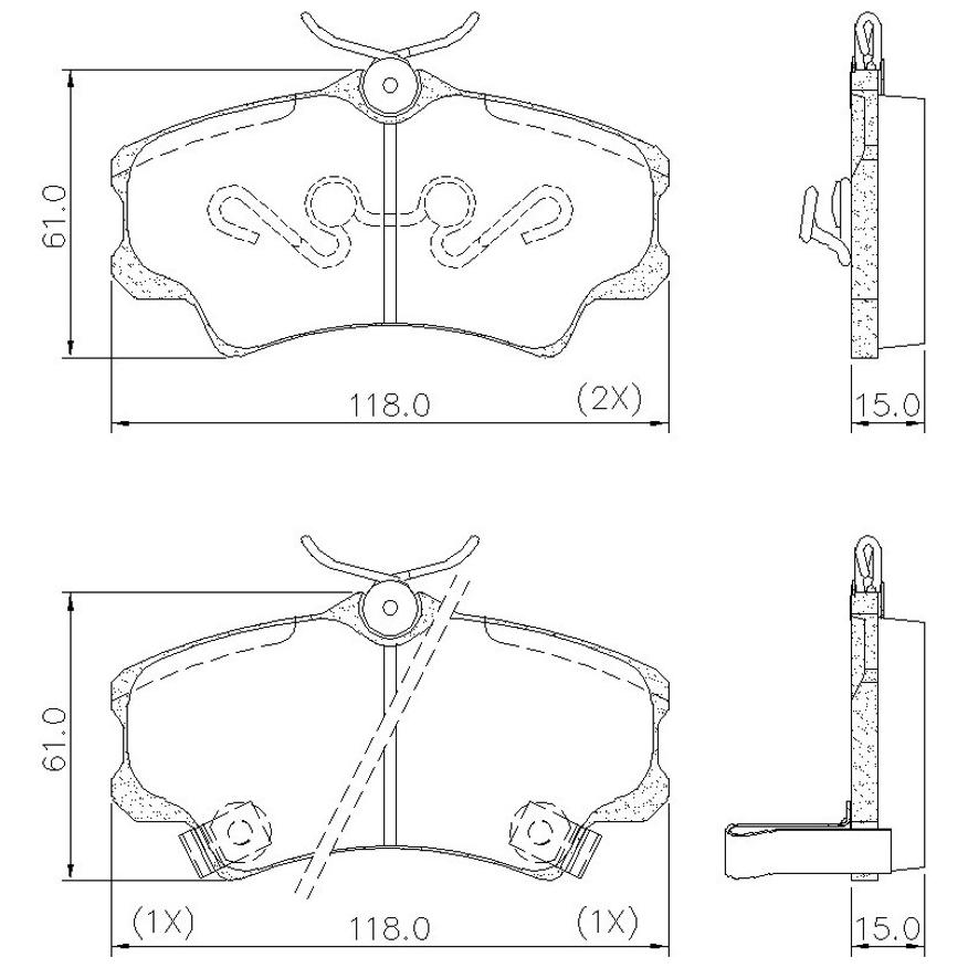 Pastilha de Freio Dianteira para Honda Civic - Fras-le - PD/71