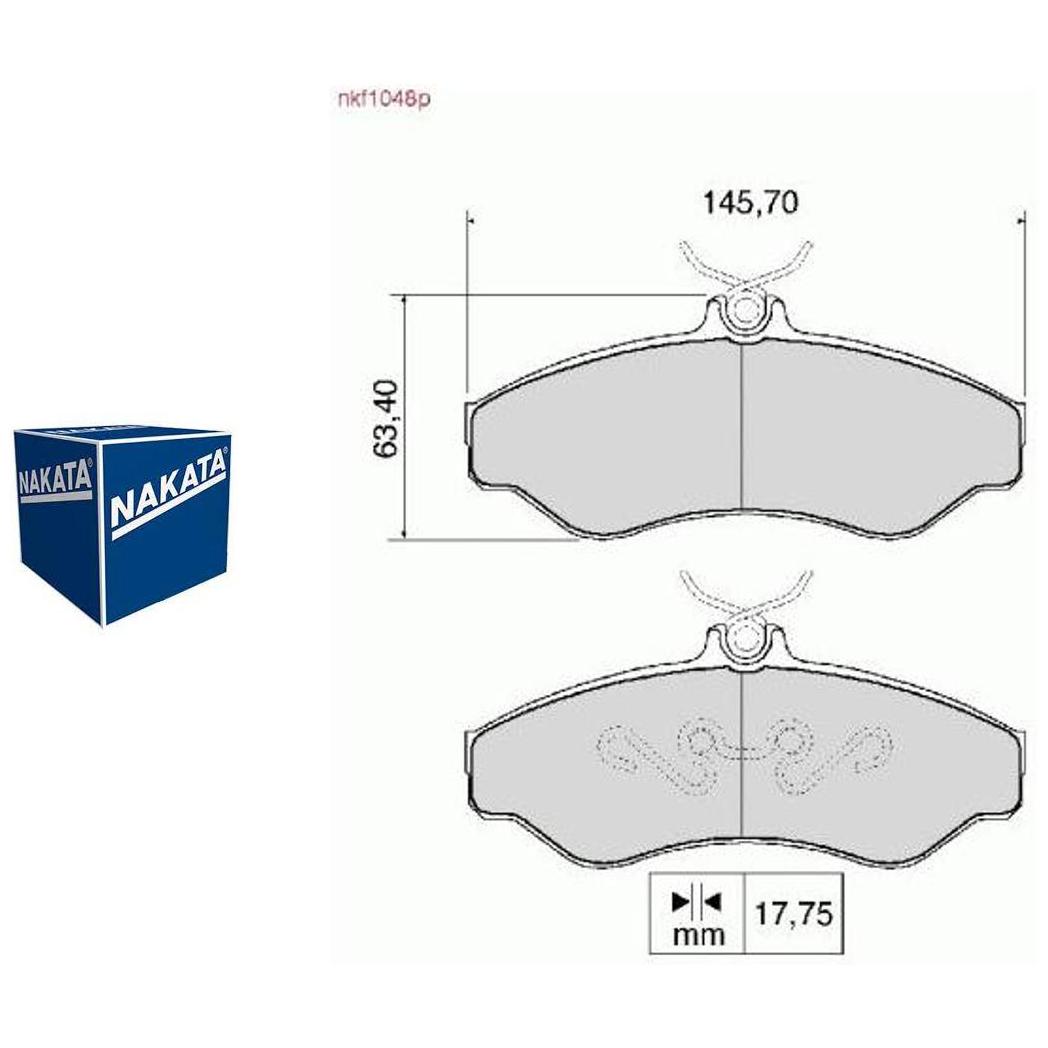 Pastilha de Freio Dianteira para Chevrolet S10 - Nakata - NKF 1048P
