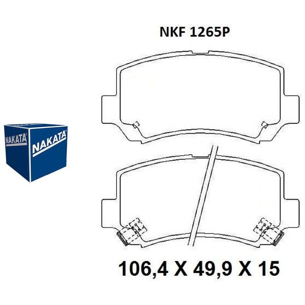 Pastilha de Freio Dianteira para Chery FACE - Nakata - NKF 1265P