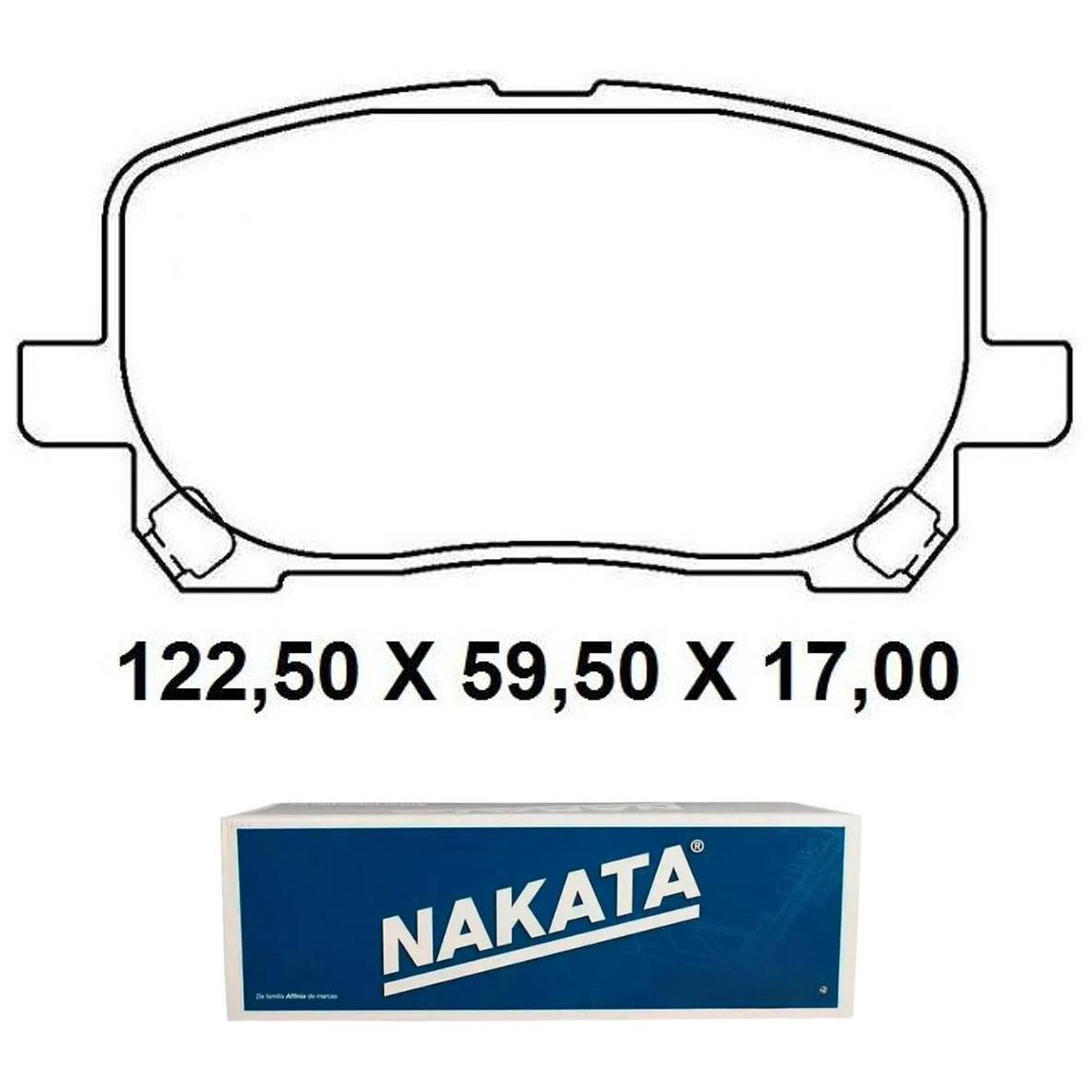 Pastilha de Freio Dianteira para Toyota Corolla - Nakata - NKF 1309P