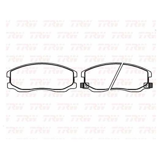 Pastilha de Freio para Chevrolet Captiva - TRW - RCPT12190