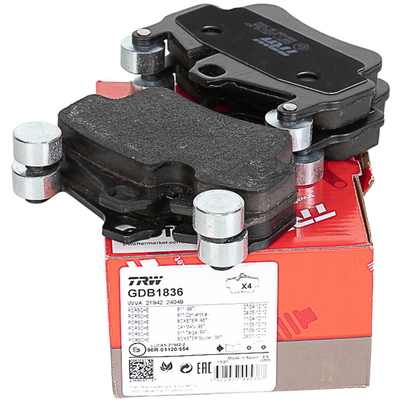 Pastilhas Freio Antirruído Cotec para Porsche Boxster - TRW - GDB1836