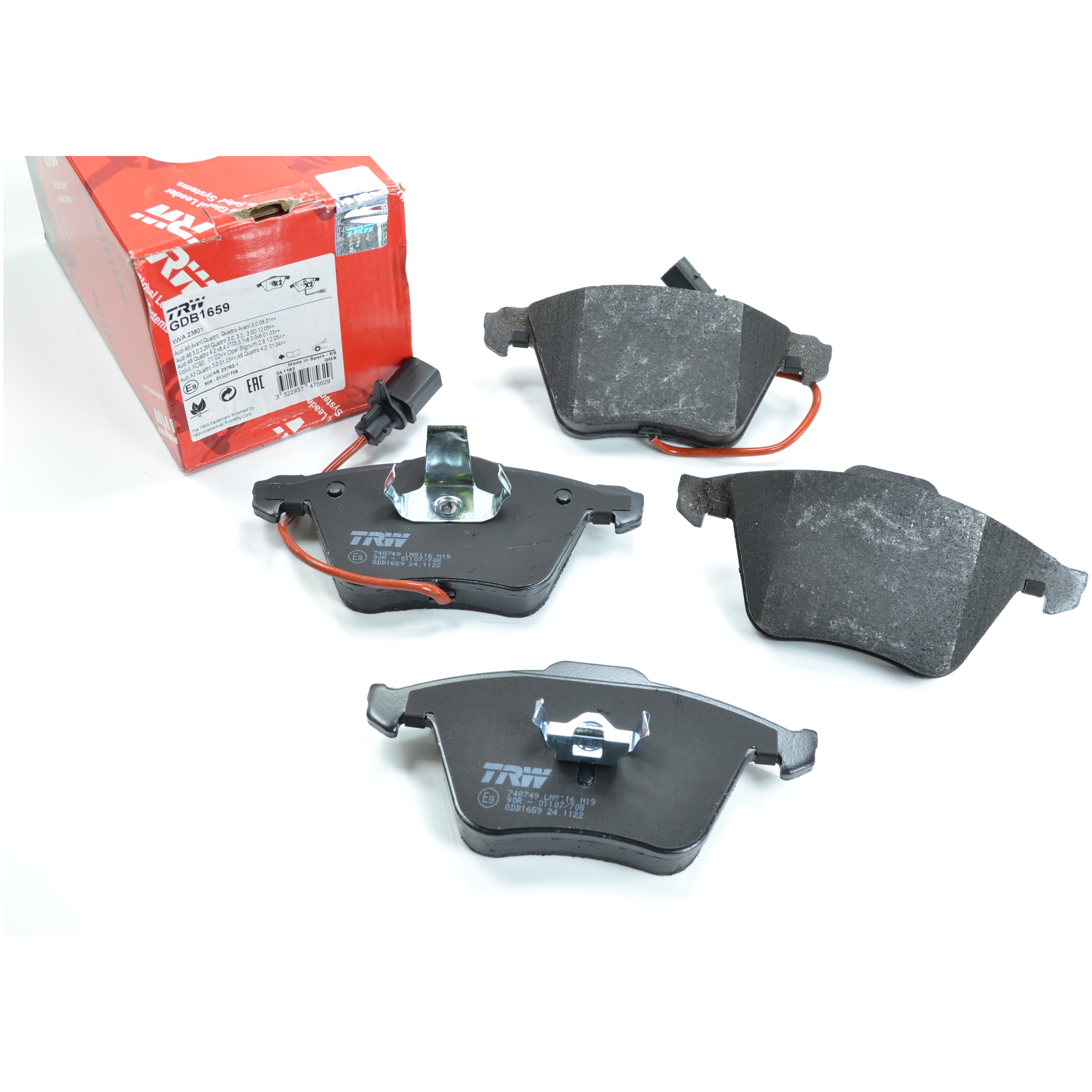 Pastilhas Freio Dianteira Antirruído com Sensor para Audi A6 e A6 AVANT - TRW - GDB1659