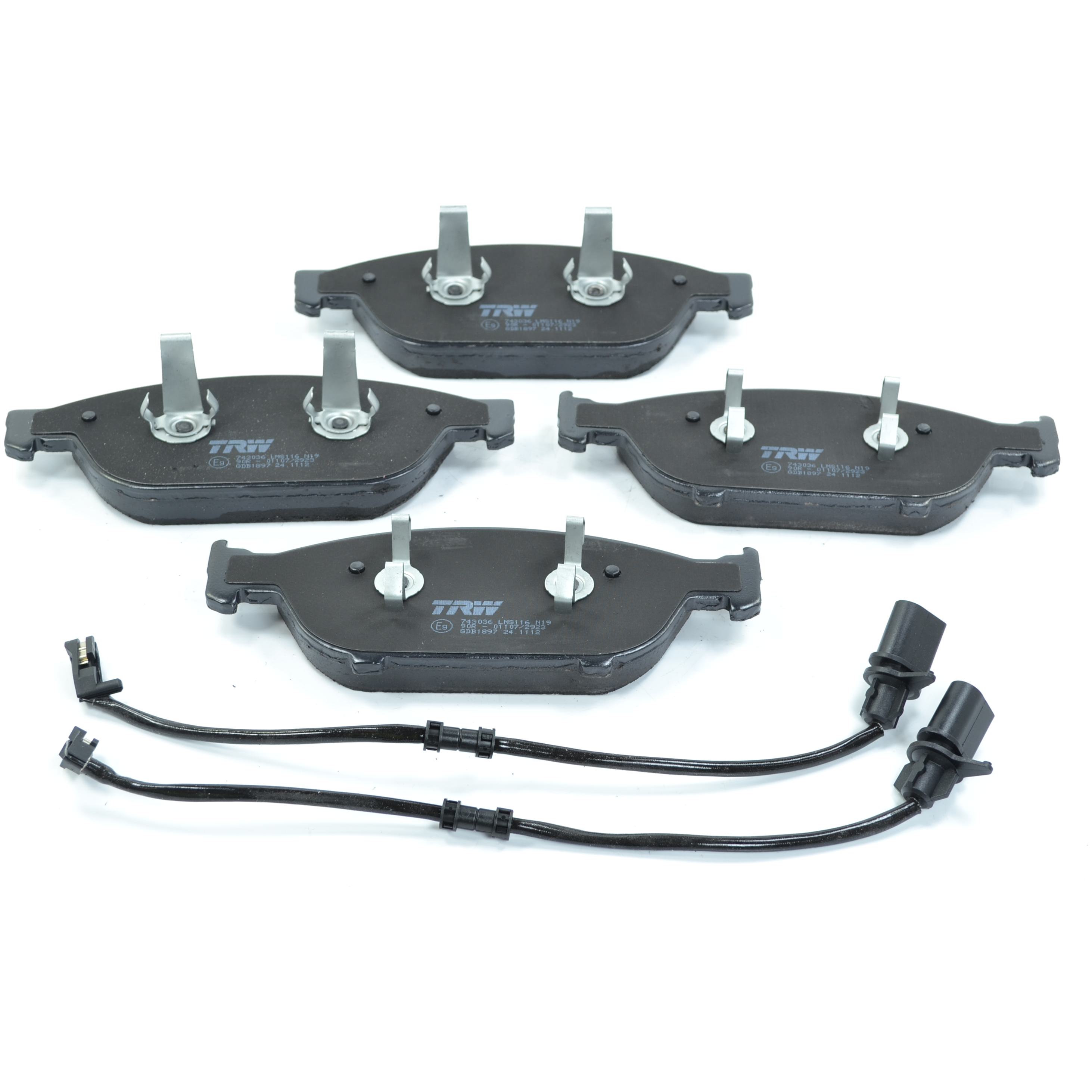 Pastilhas Freio Dianteira Antirruído com Sensor para Audi A6 e A7 - TRW - GDB1897