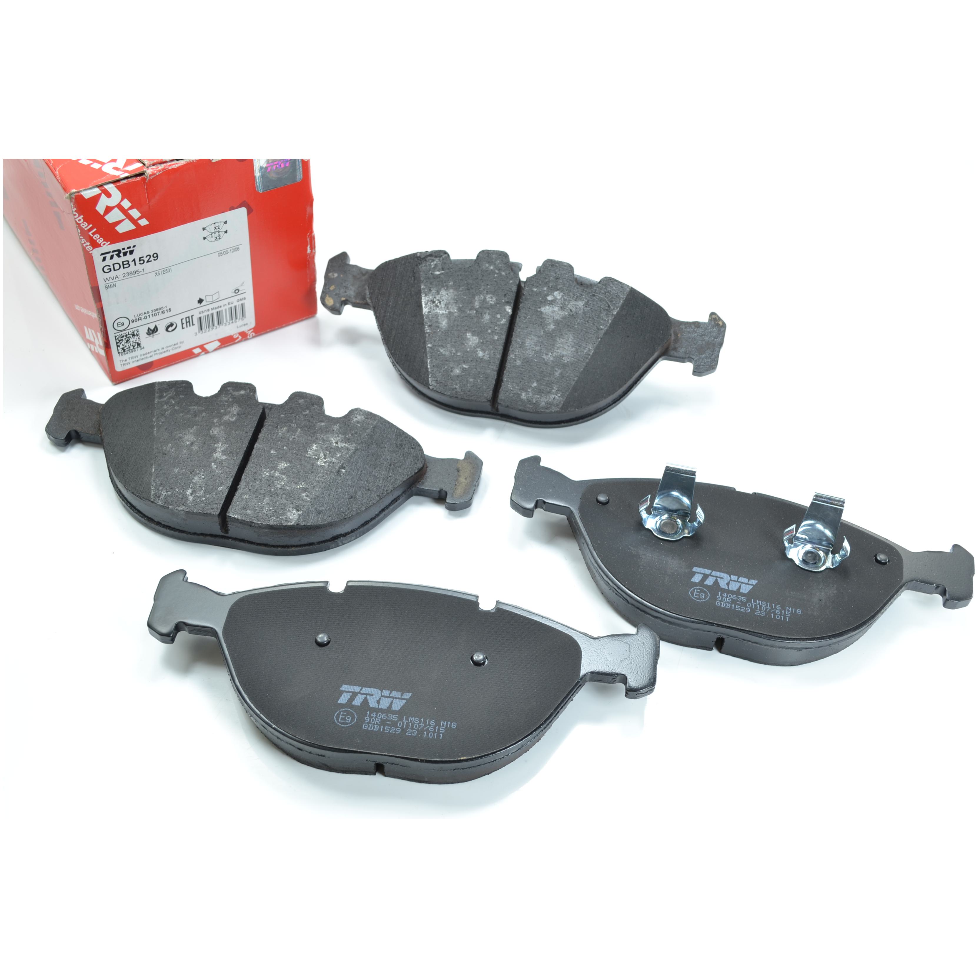 Pastilhas Freio Dianteira Antirruído Cotec para BMW X5 - TRW - GDB1529