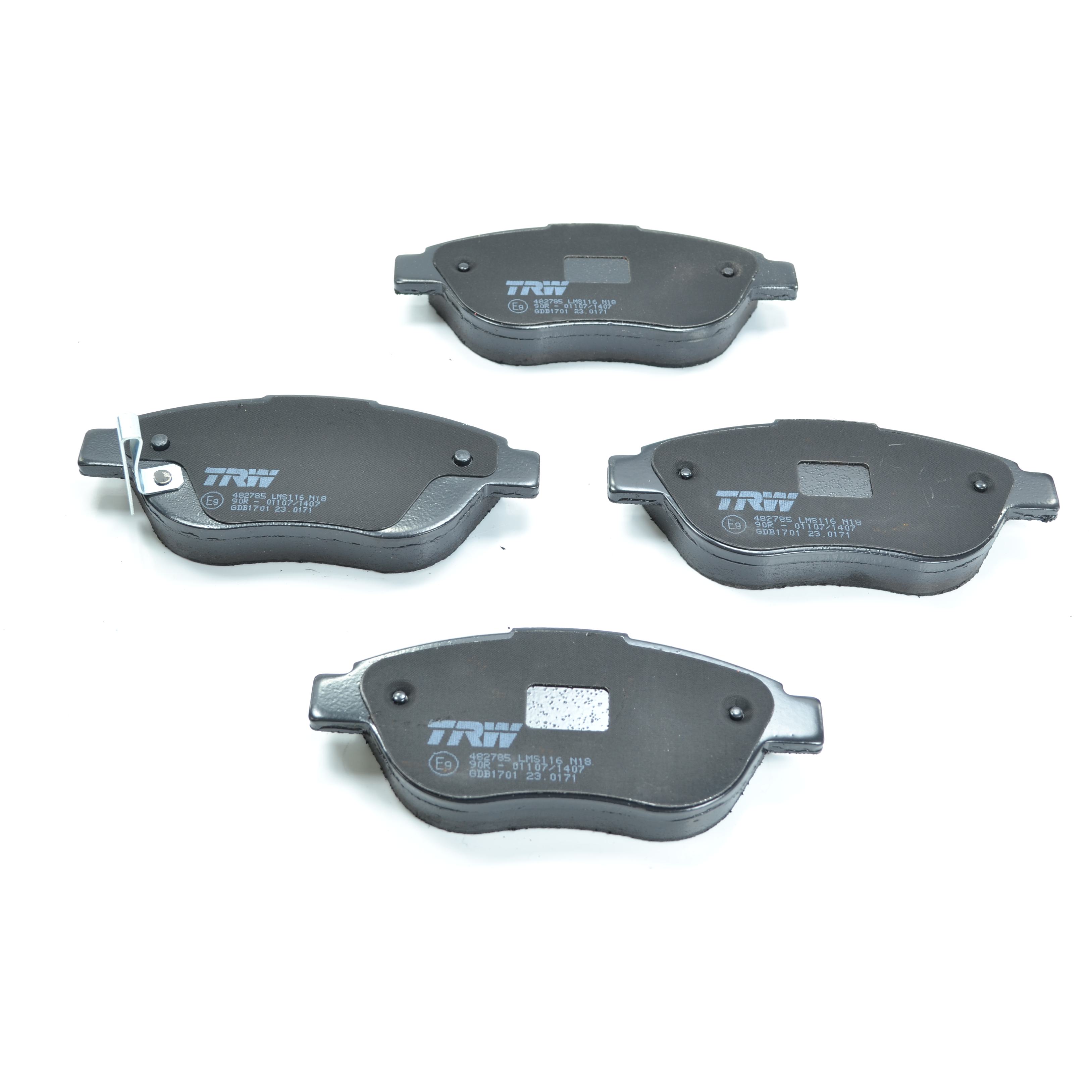 Pastilhas Freio Dianteira Antirruído Cotec para Fiat 500 e 500 Abarth - TRW - GDB1701