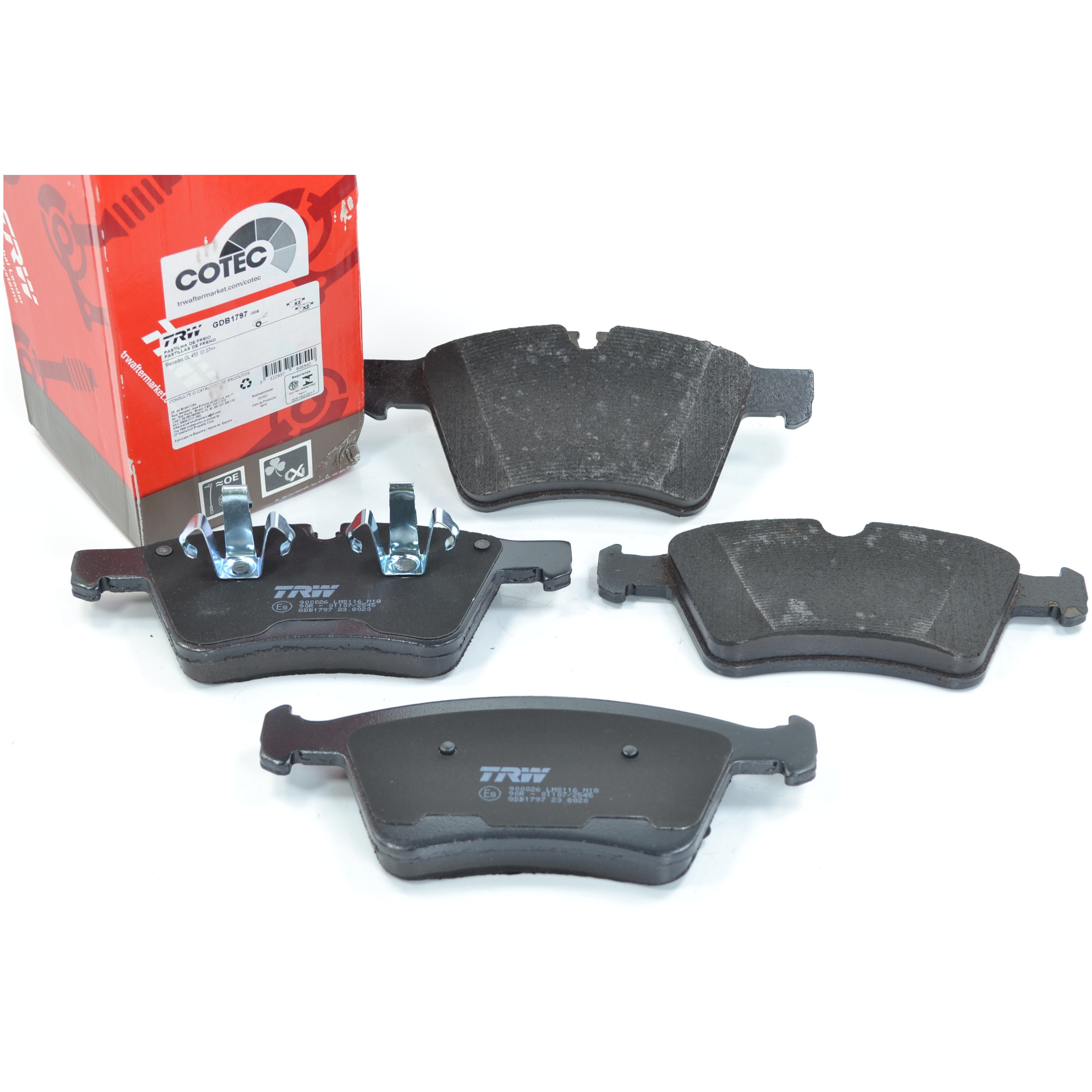 Pastilhas Freio Dianteira Antirruído Cotec para Mercedes-Benz ML 500 - TRW - GDB1797