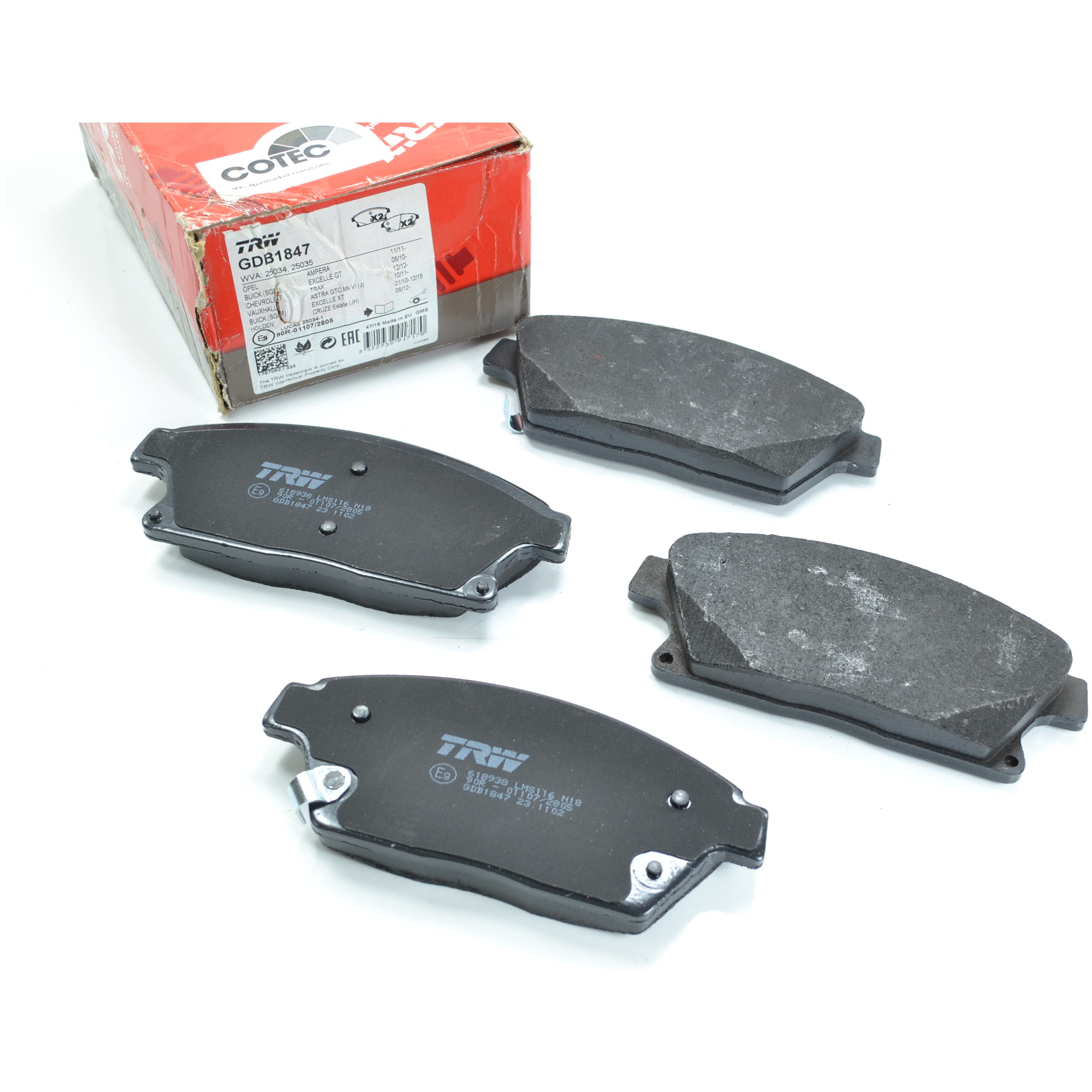 Pastilhas Freio Dianteira Antirruído Cotec para Chevrolet Tracker - TRW - GDB1847