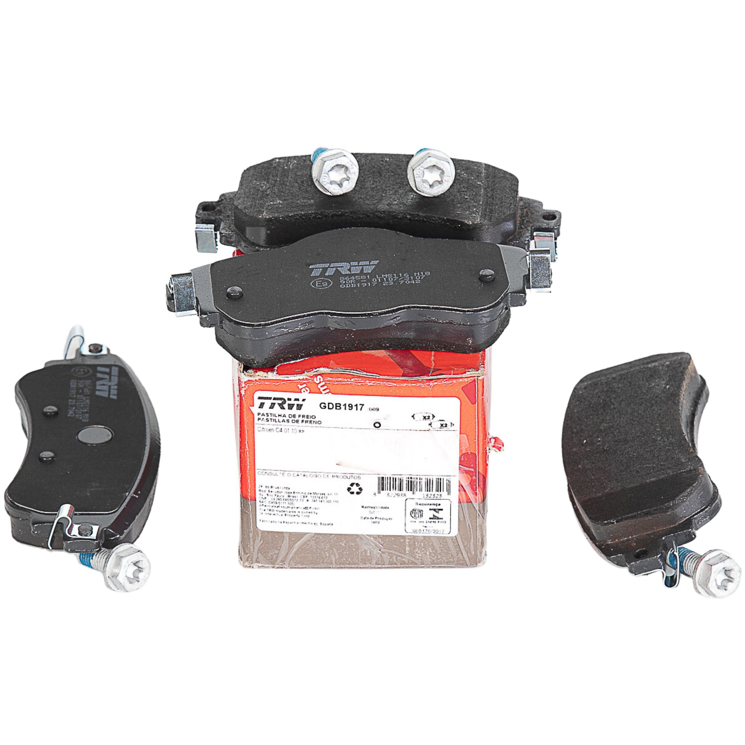 Pastilhas Freio Dianteira Antirruído Cotec para Citroen C4 e DS4 - TRW - GDB1917