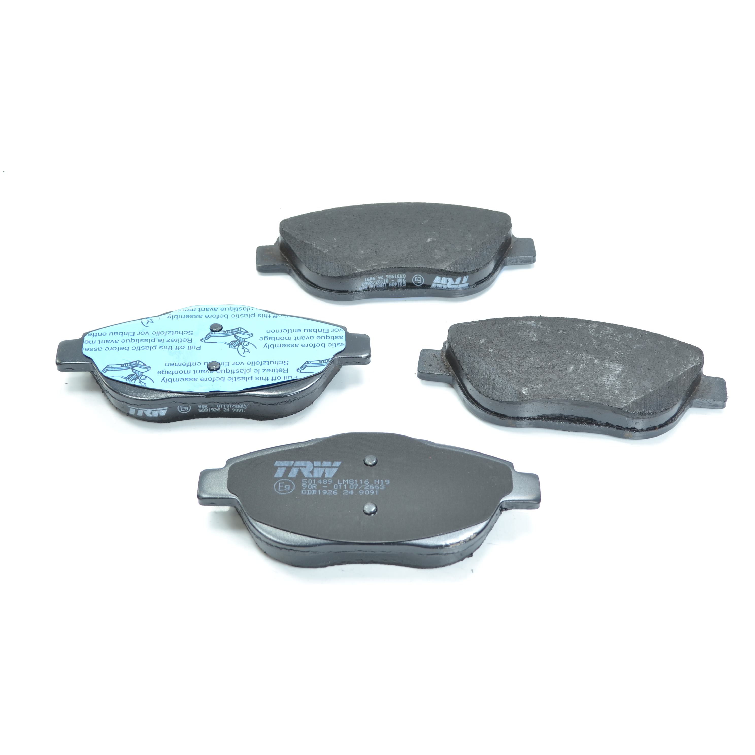 Pastilhas Freio Dianteira Antirruído Cotec para Citroen DS3 - TRW - GDB1926