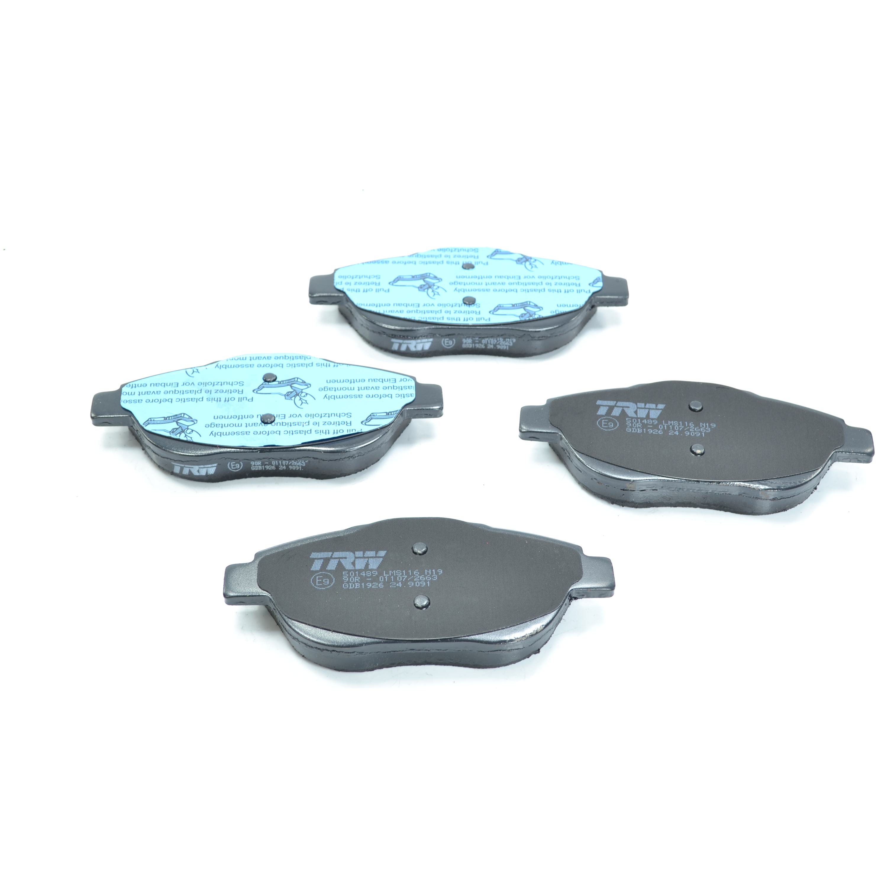 Pastilhas Freio Dianteira Antirruído Cotec para Citroen DS3 - TRW - GDB1926
