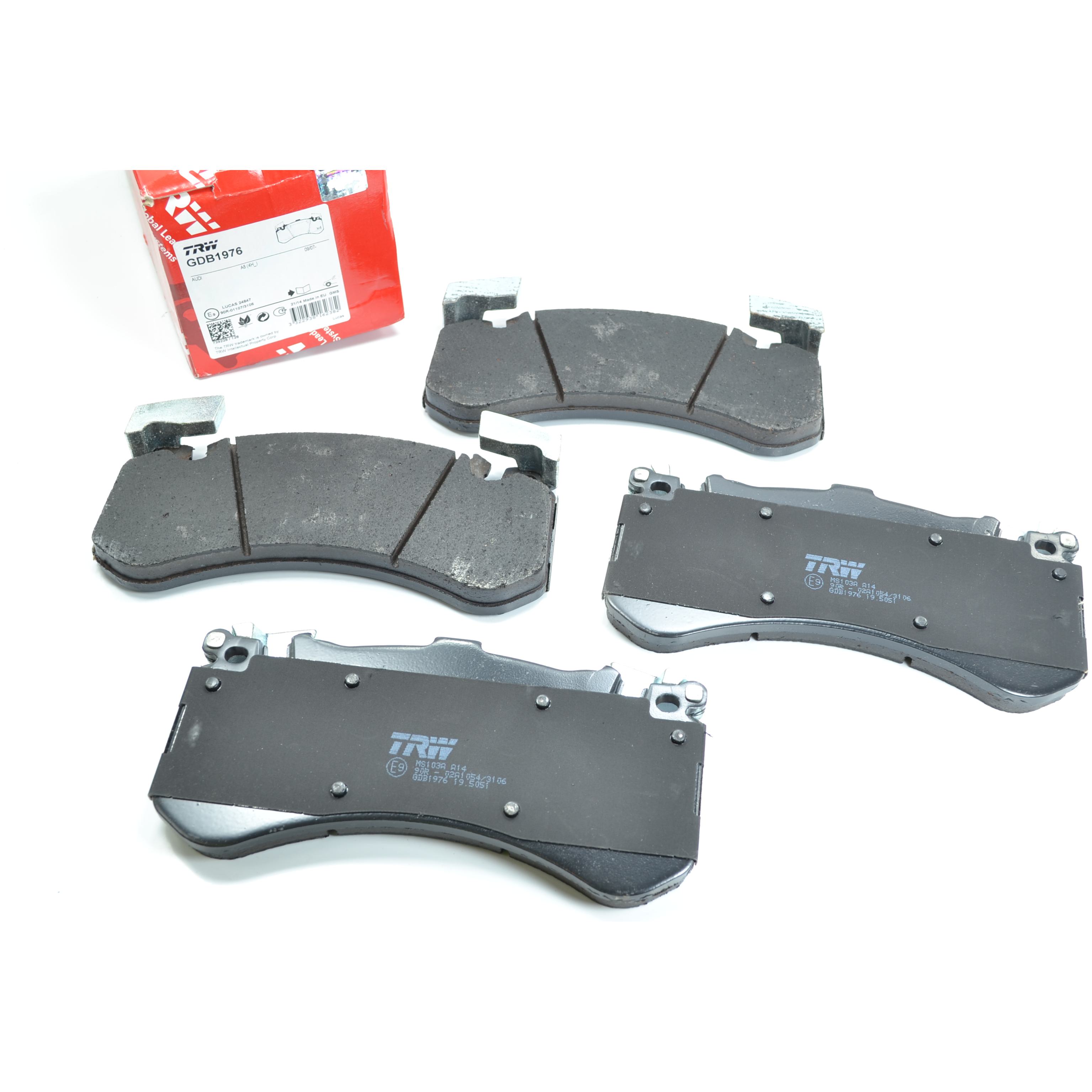 Pastilhas Freio Dianteira Antirruído Cotec para Audi A8 e S8 - TRW - GDB1976