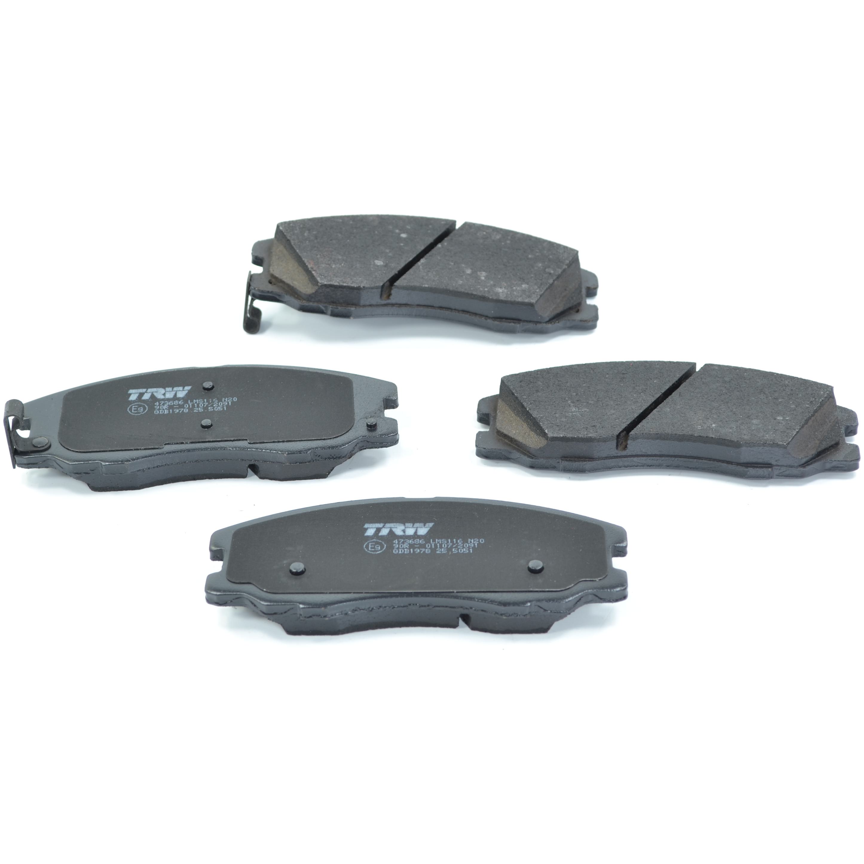 Pastilhas Freio Dianteira Antirruído Cotec para Chevrolet Captiva - TRW - GDB1978