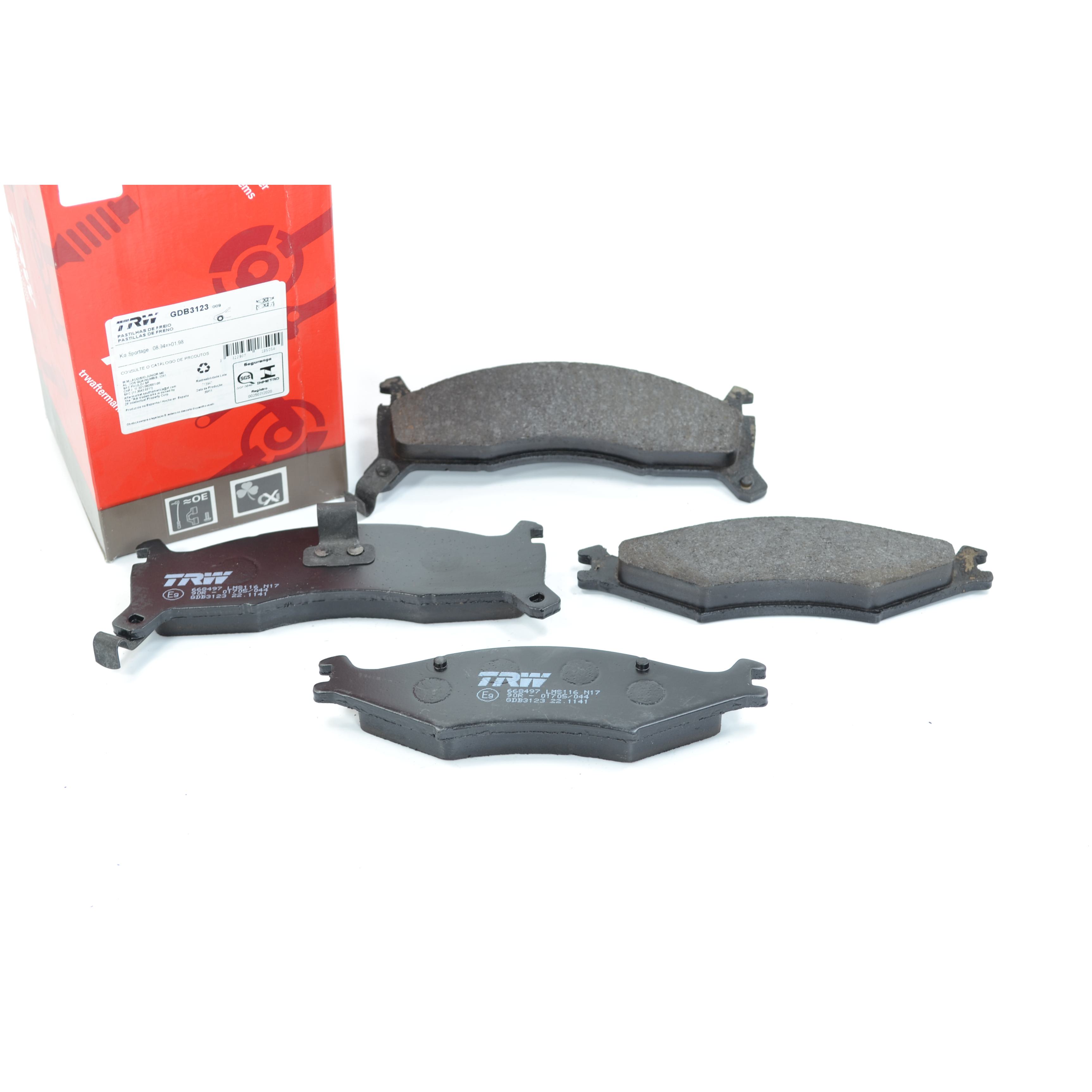 Pastilhas Freio Dianteira Antirruído Cotec para KIA Shuma e Sportage - TRW - GDB3123