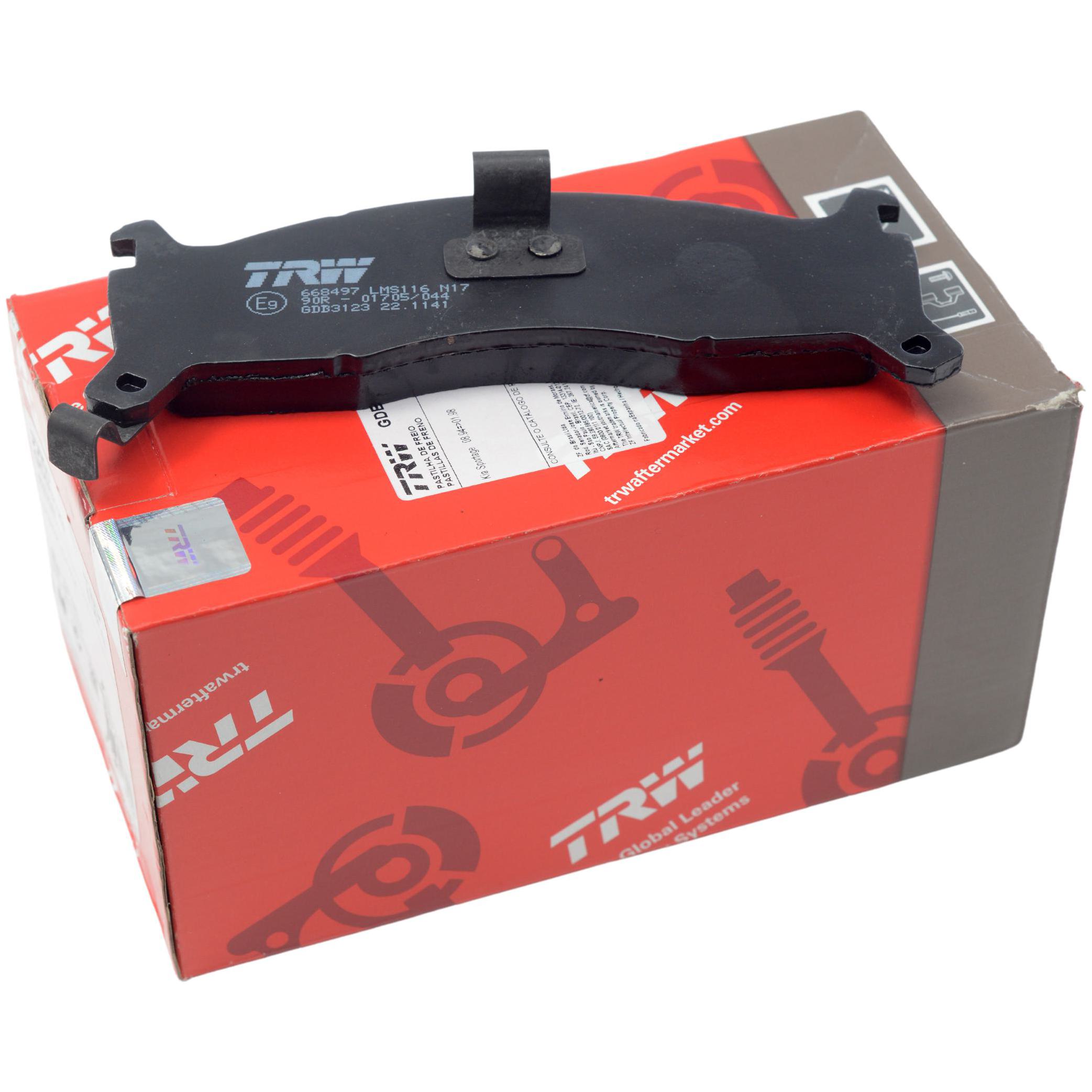 Pastilhas Freio Dianteira Antirruído Cotec para KIA Shuma e Sportage - TRW - GDB3123