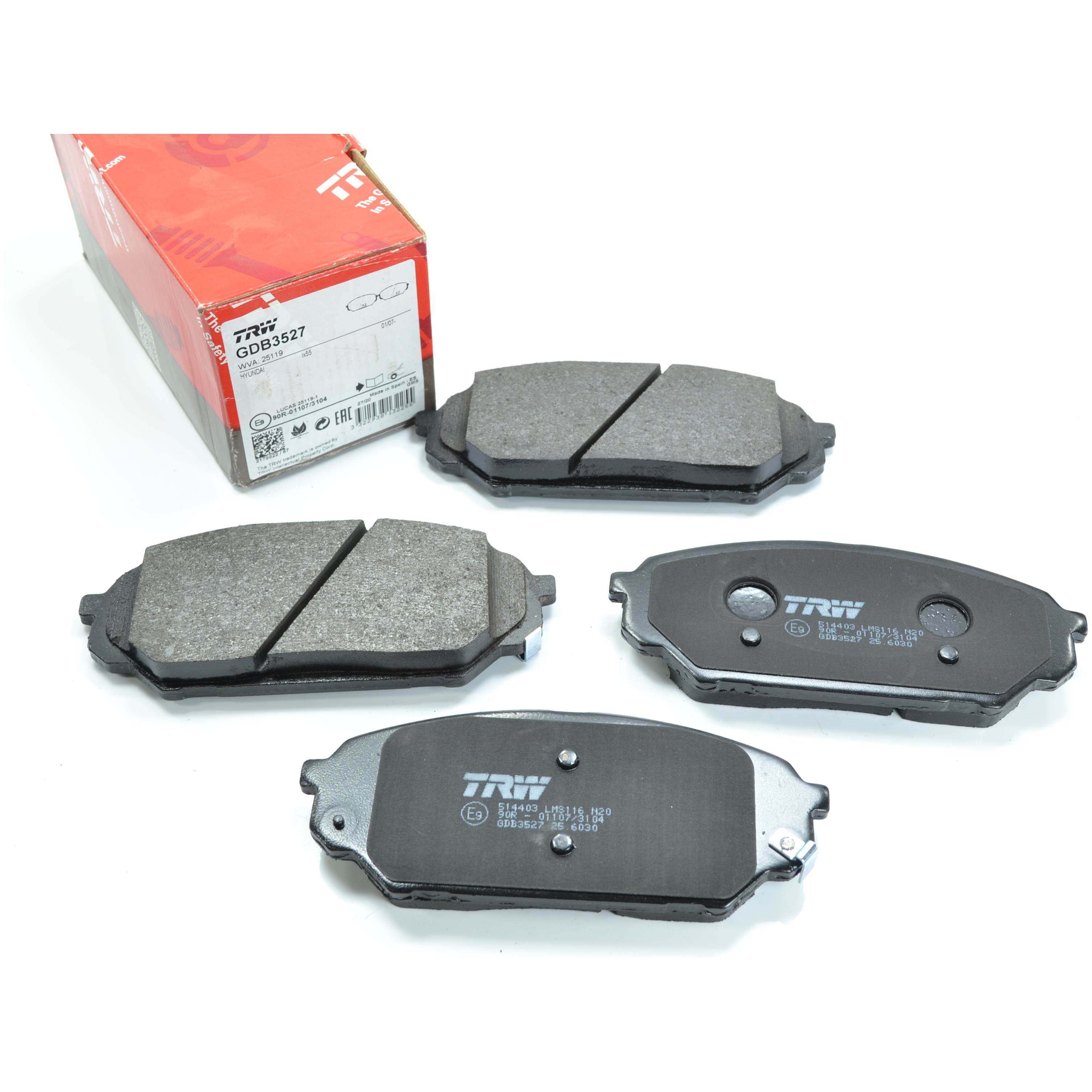 Pastilhas Freio Dianteira Antirruído Cotec para Hyundai Veracruz - TRW - GDB3527