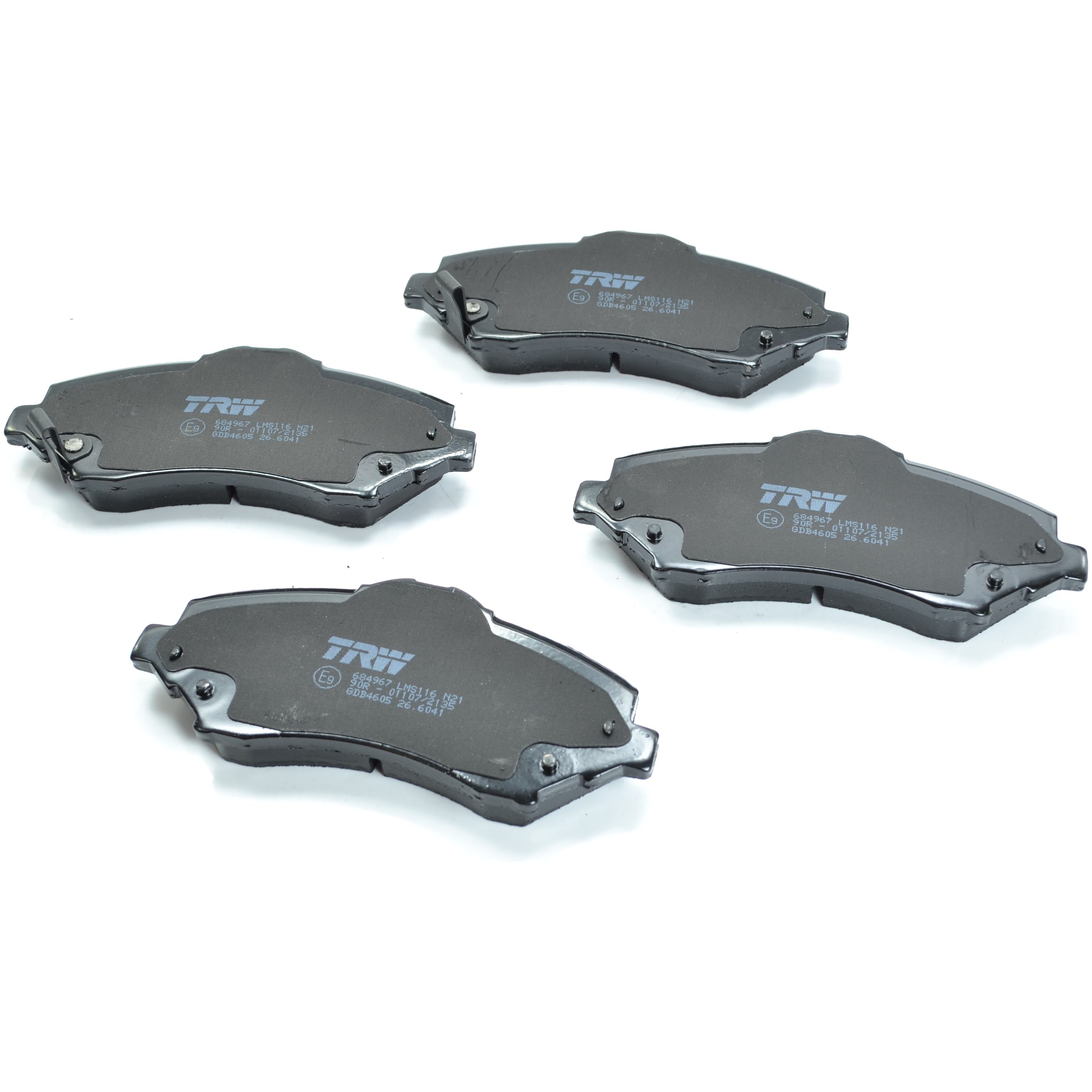 Pastilhas Freio Dianteira Antirruído Cotec para Dodge Journey e Fiat Freemont - TRW - GDB4605