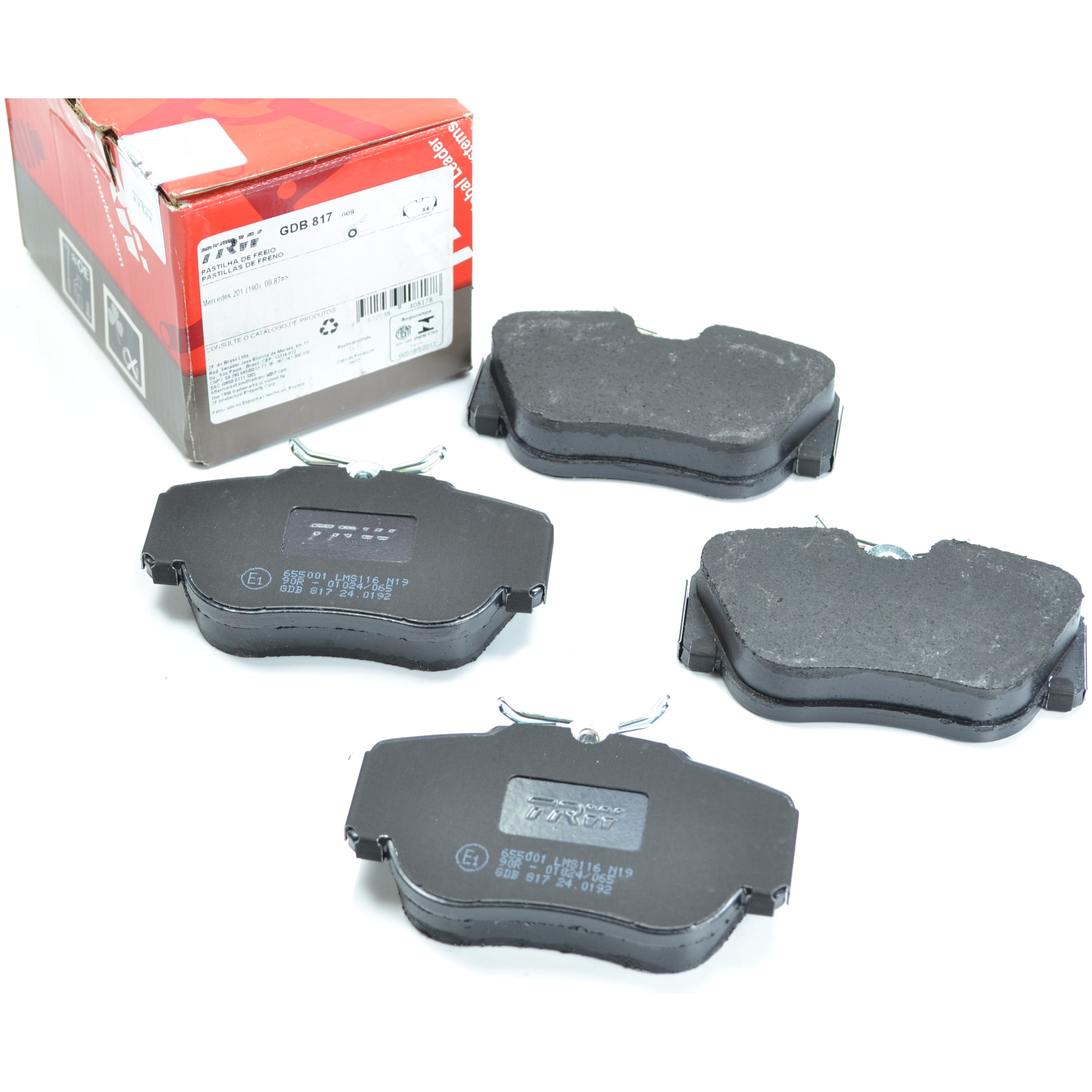Pastilhas Freio Dianteira Antirruído Cotec para Mercedes-Benz 190 E - TRW - GDB817
