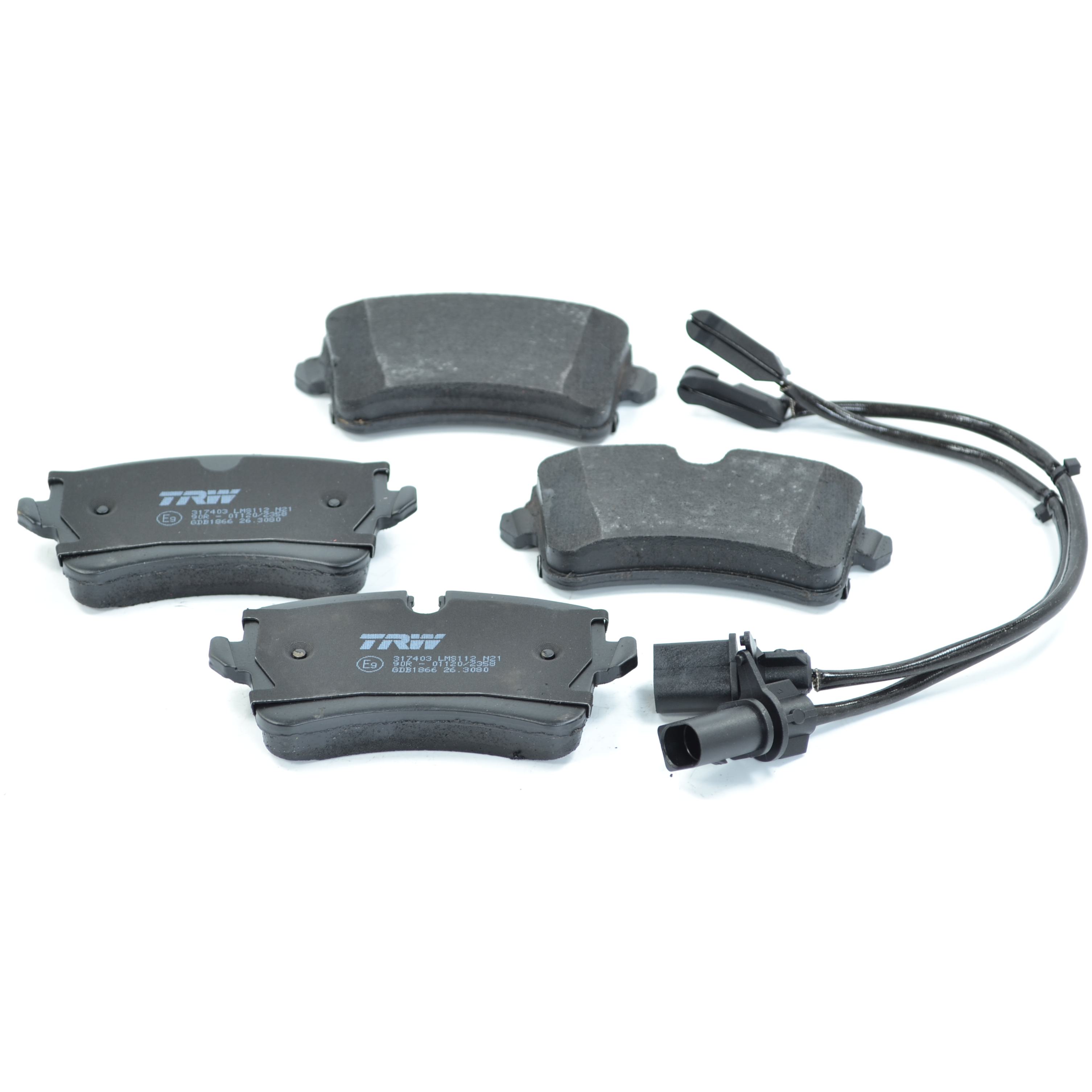 Pastilhas Freio Traseira Antirruído com Sensor para Audi A8 e S8 - TRW - GDB1866