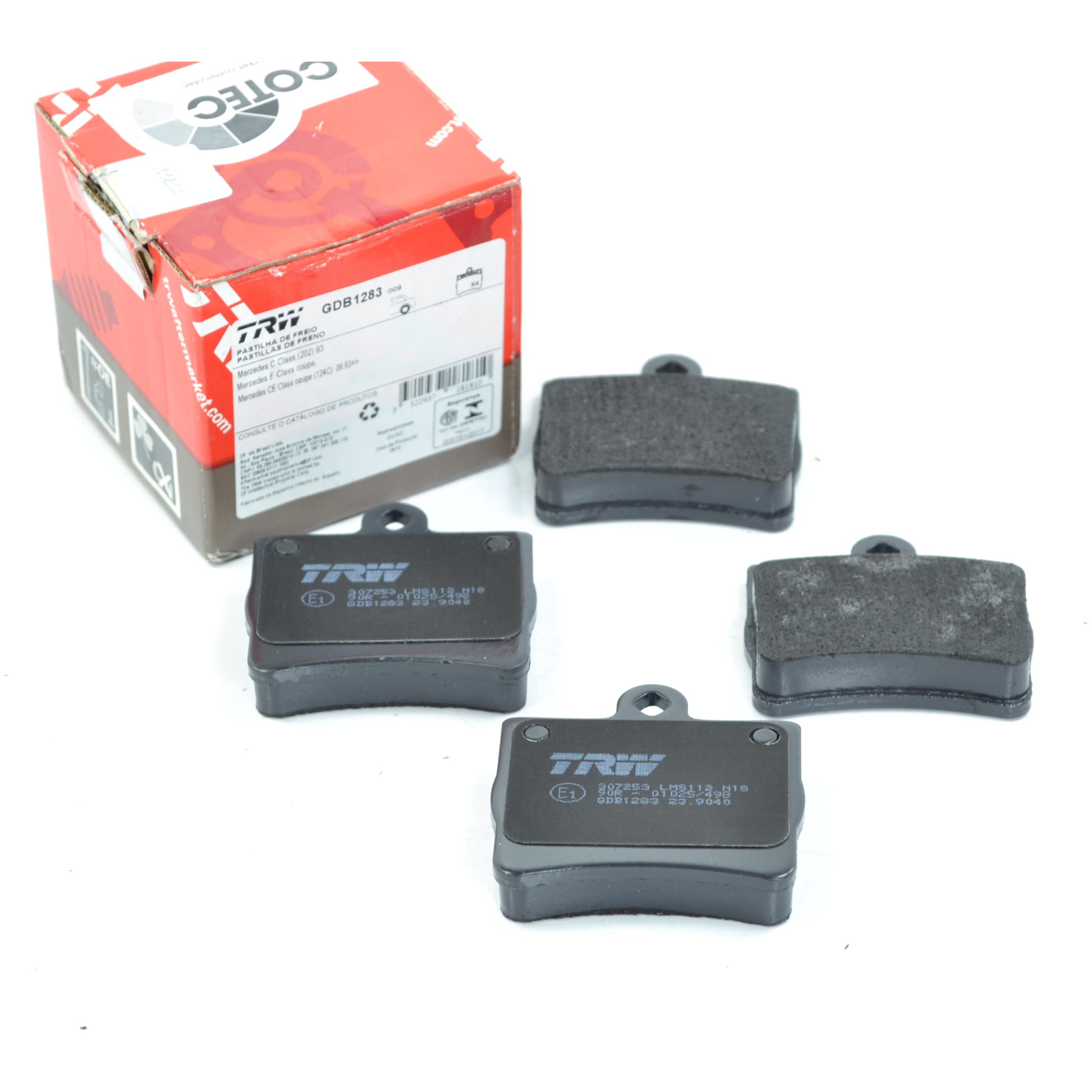 Pastilhas Freio Traseira Antirruído Cotec para Mercedes-Benz C 180 e C 200 - TRW - GDB1283