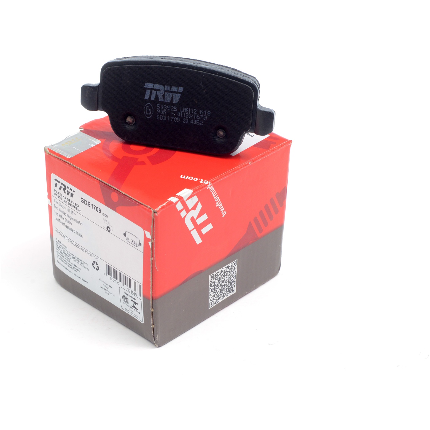 Pastilhas Freio Traseira Antirruído Cotec para Land Rover Freelander 2 - TRW - GDB1709