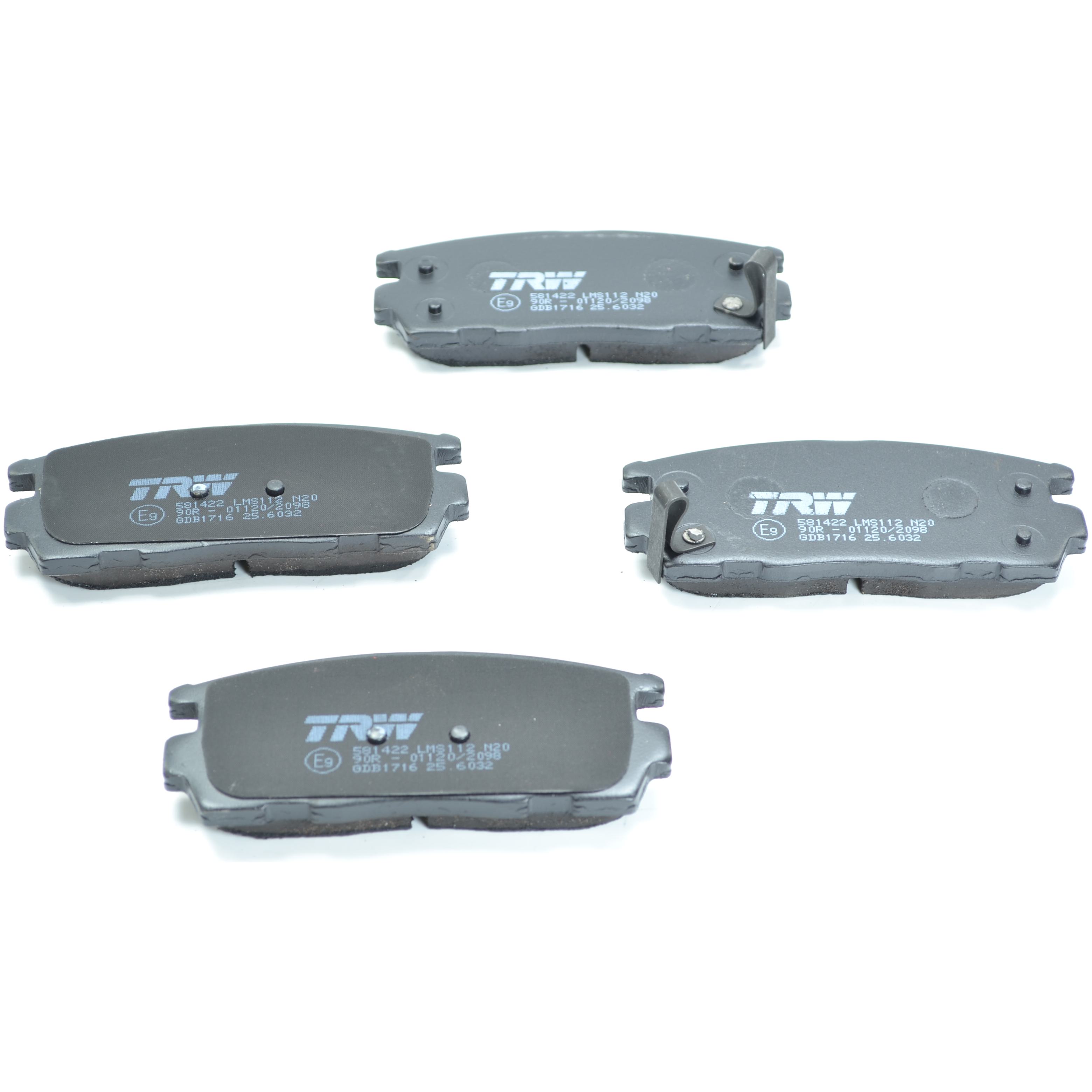 Pastilhas Freio Traseira Antirruído Cotec para Chevrolet Captiva - TRW - GDB1716