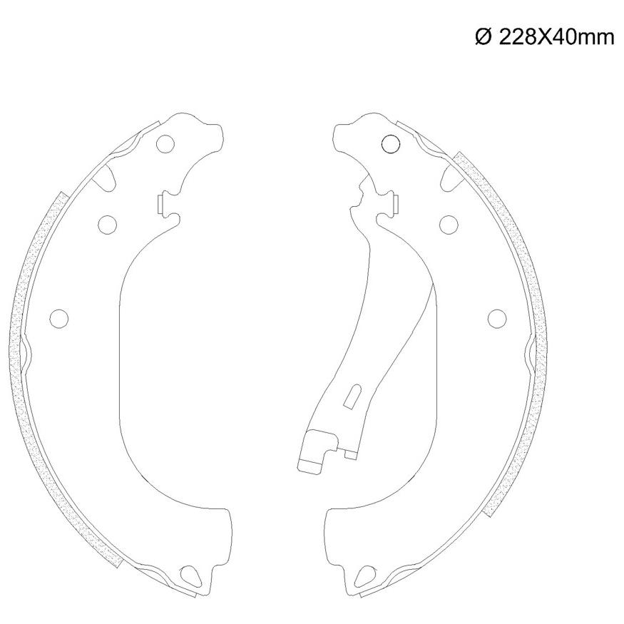 Sapata de Freio Traseira para Fiat Doblo e Strada - Fras-le - FI/432-CPA