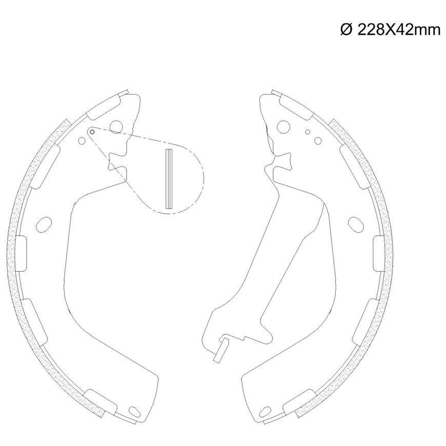 Sapata de Freio Traseira para Hyundai Tucson e KIA Sportage - Fras-le - HY/434-CPA