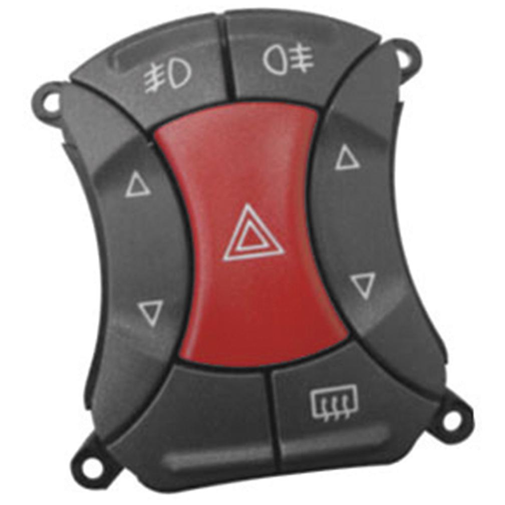 Tecla Acionadora do Vidro Elétrico - Luz de Alerta - Farol - Desembaçador - Universal - 90350